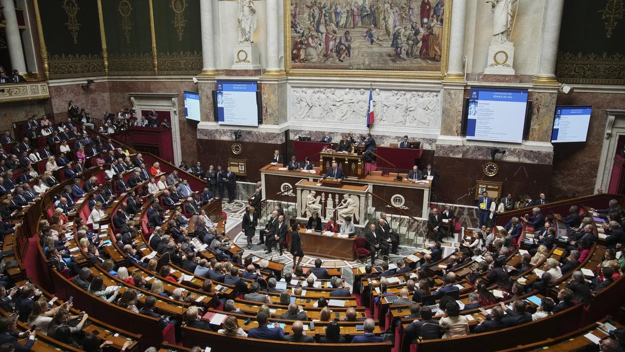 French Prime Minister Francois Bayrou addresses the National Assembly