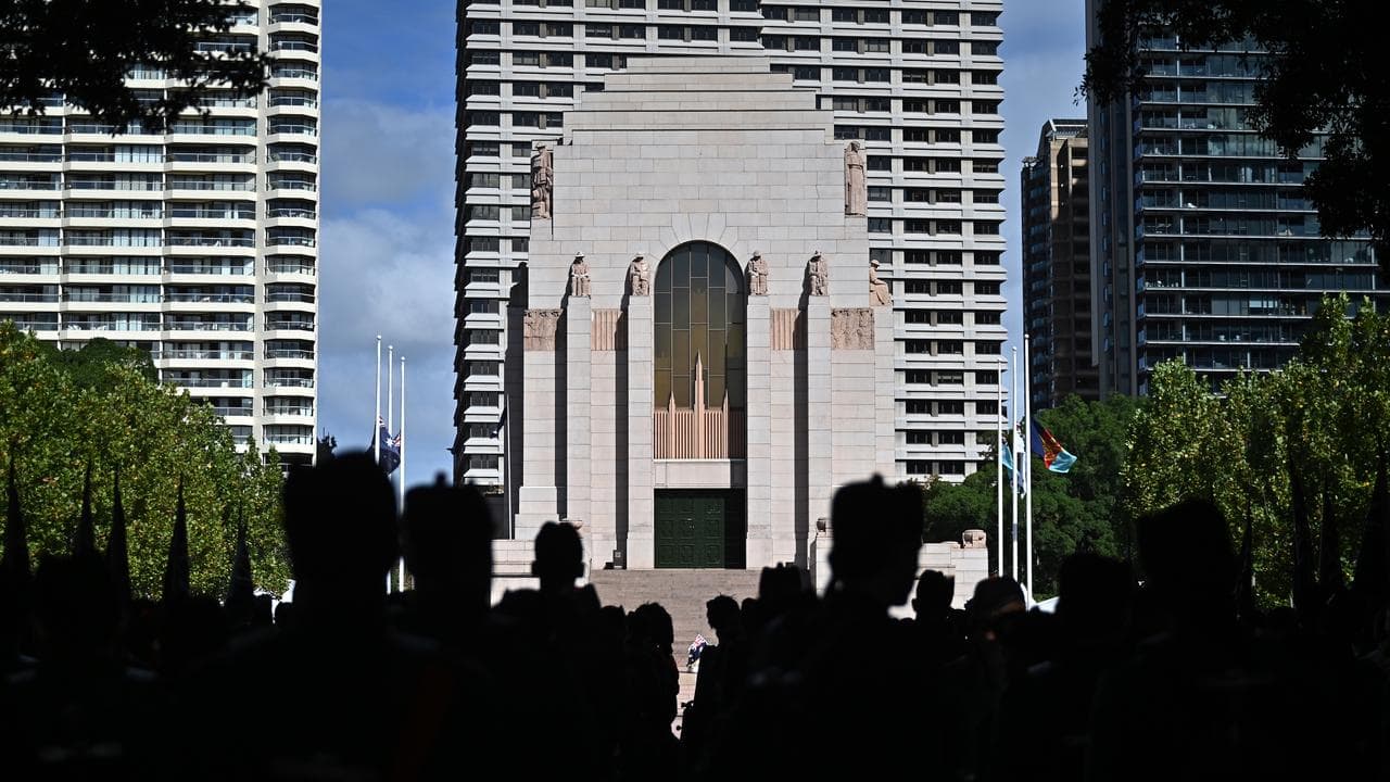 Anzac Day ceremony at the memorial (file)
