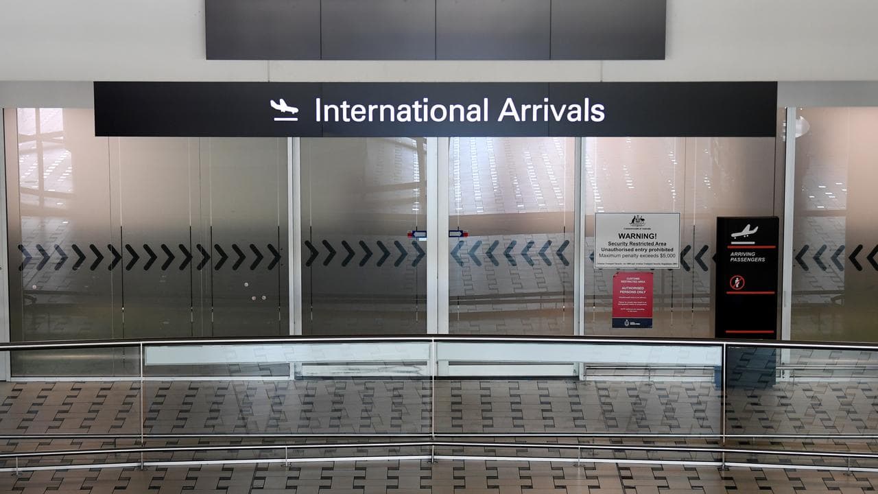 Empty arrivals hall, Brisbane Airporte,  December 12, 2020