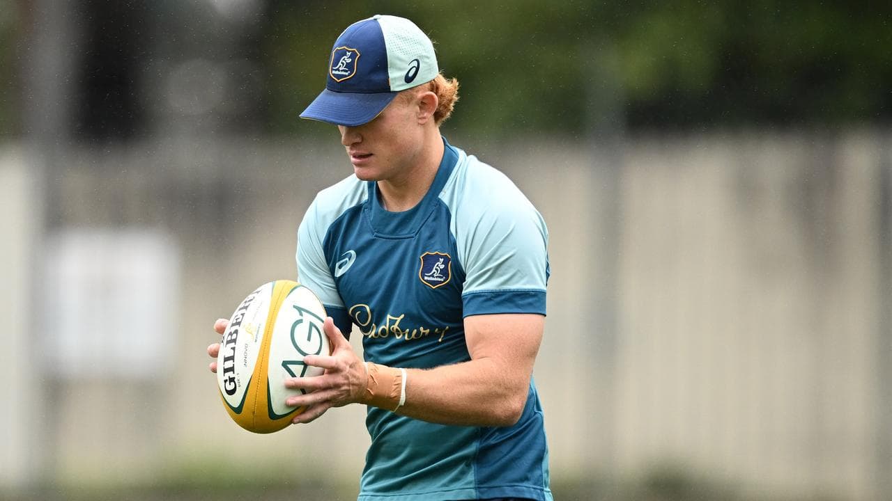 Tane Edmed during a Wallabies