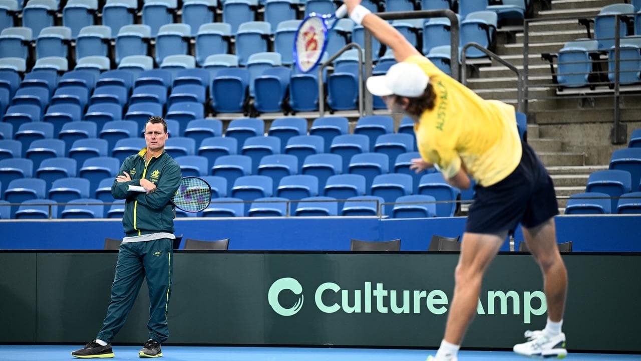 Australia captain Lleyton Hewitt.