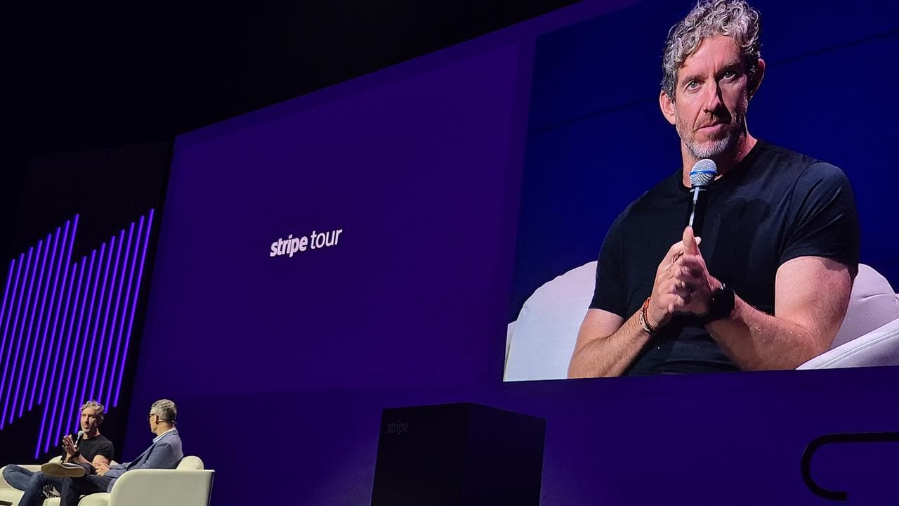 Scott Farquhar speaks at Stripe's annual conference