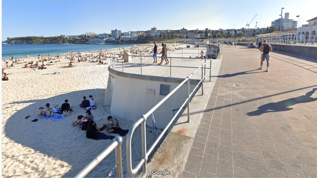 Google Maps image of Bondi Beach promenade