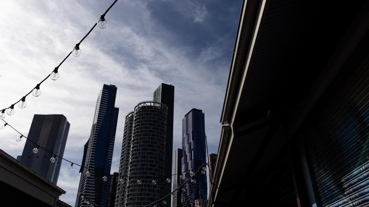 Light bowls are seen at the Queen Victoria Market