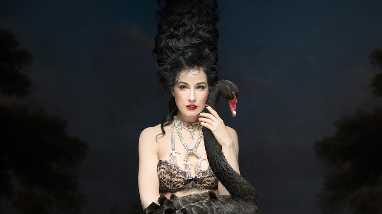 A photograph by artist Alexia Sinclair, The Rarest of Swans, 2025.