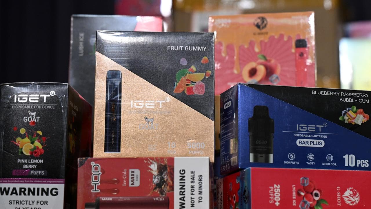 A file photo of vapes 