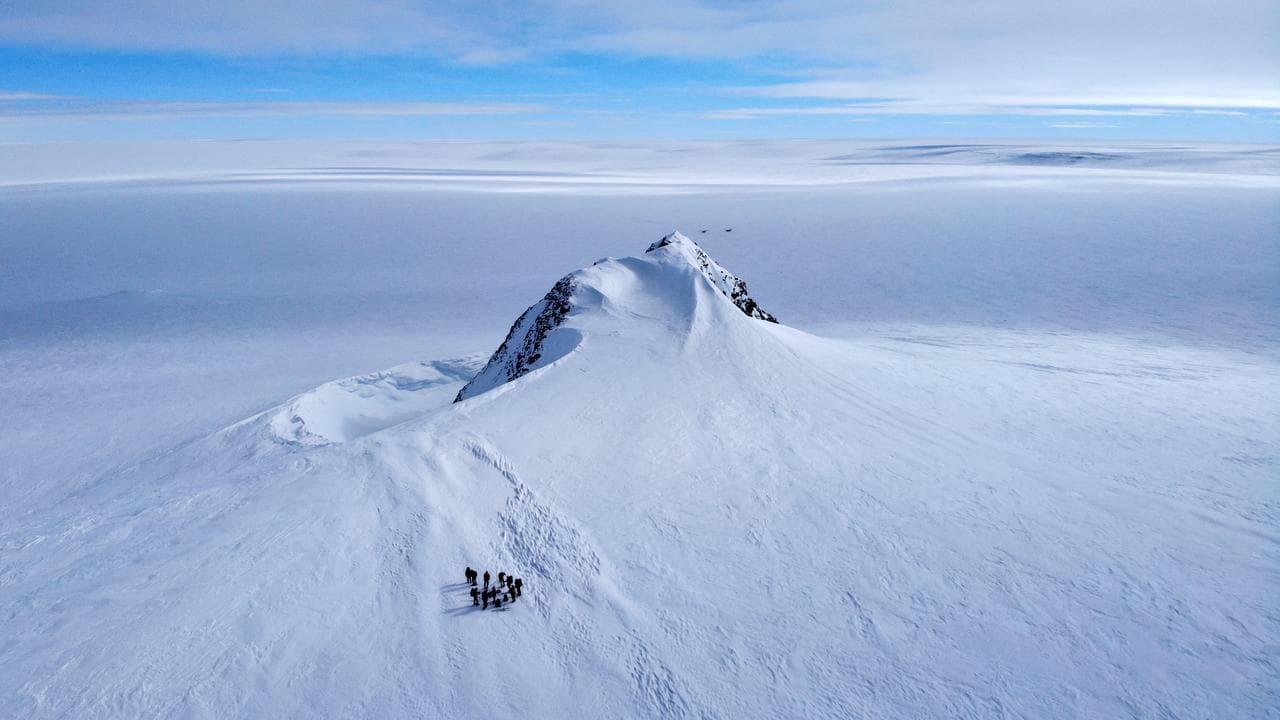 Edson Glacier, in the Ellsworth Mountains, Antarctica, 5 December 2018