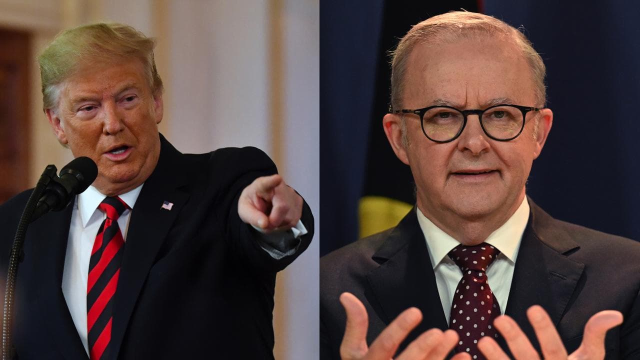 Donald Trump and Anthony Albanese