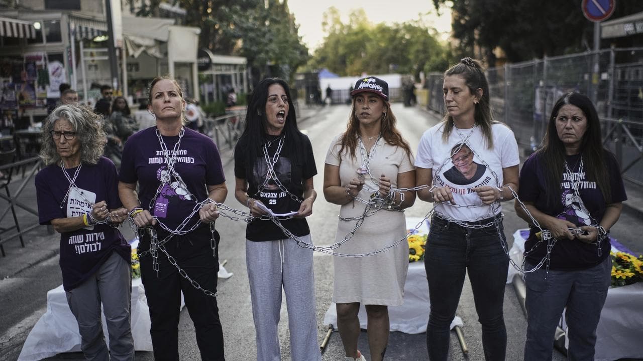 Relatives of Israeli hostages