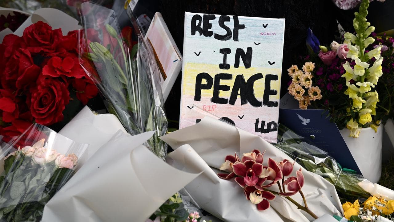 The scene at one of the fatal stabbings in Cobblebank