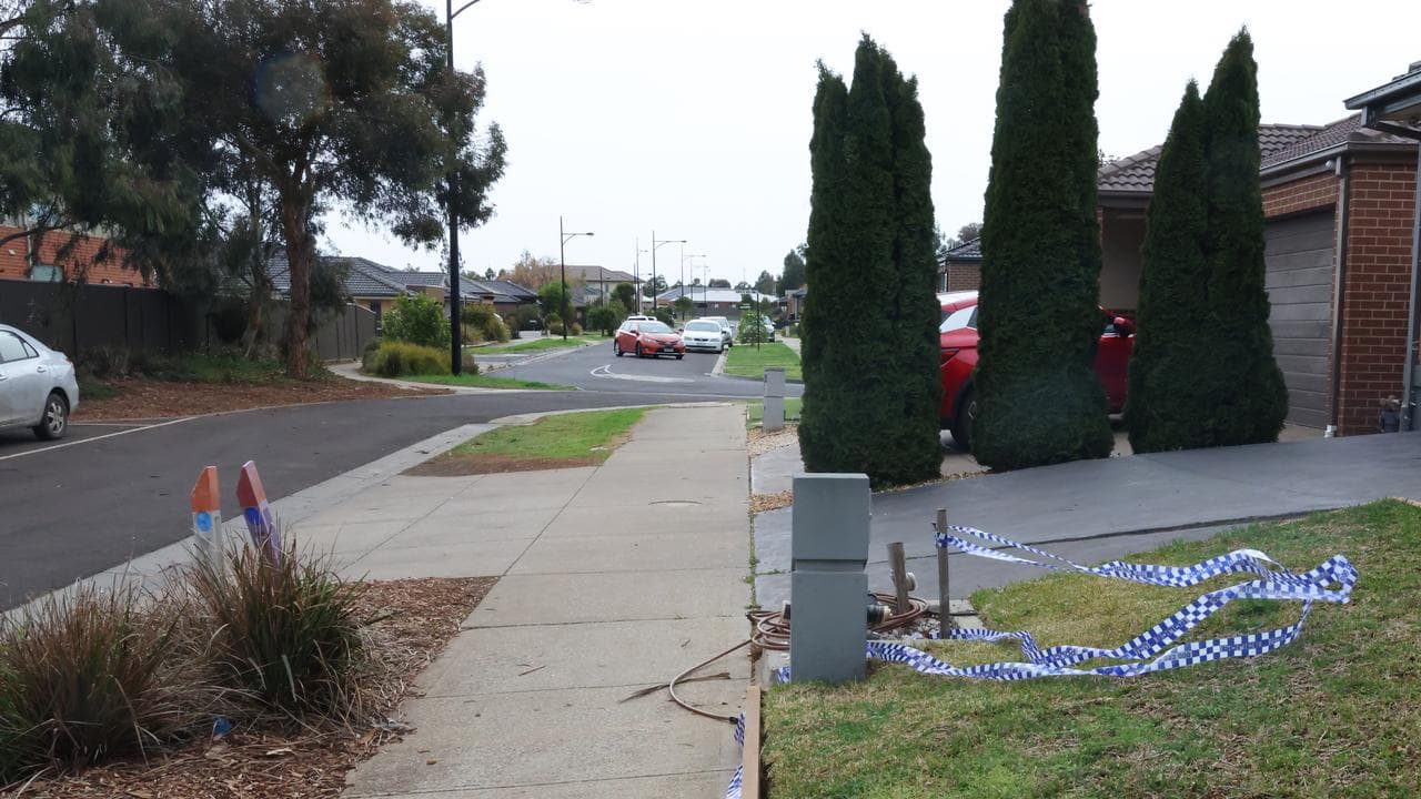 The scene of a fatal stabbing in Cobblebank