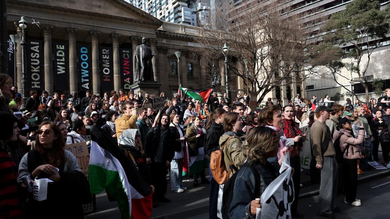Pro-Palestine rally in Melbourne