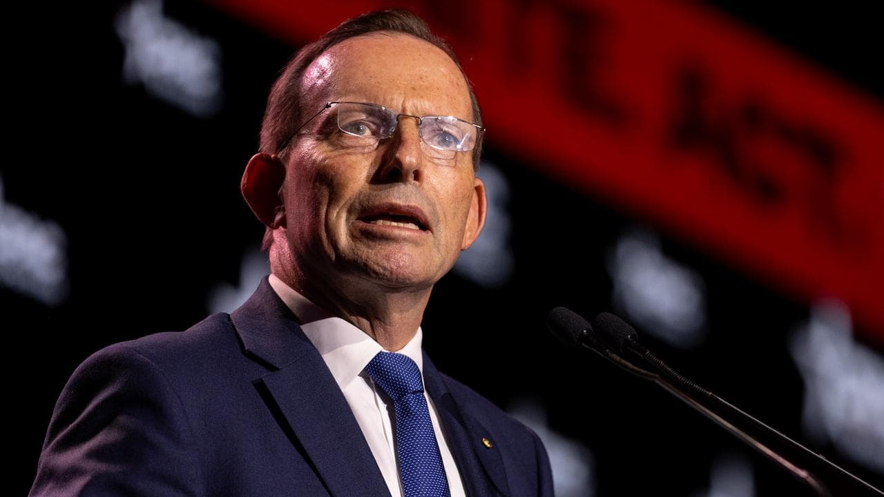 Tony Abbott speaks during the CPAC Conference