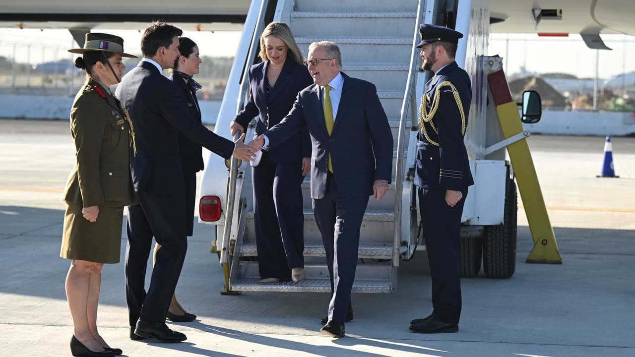 Anthony Albanese and Jodie Haydon are welcomed in New York