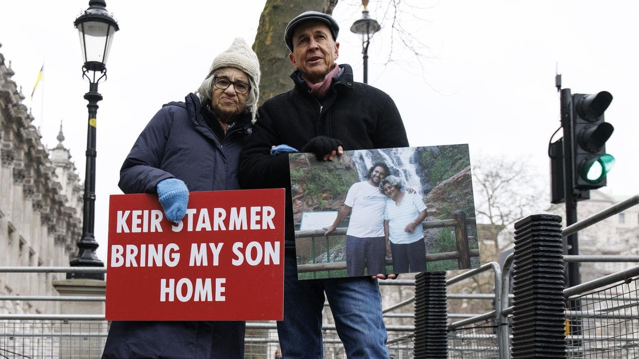 Egyptian activist Laila Soueif and Australian journalist Peter Greste