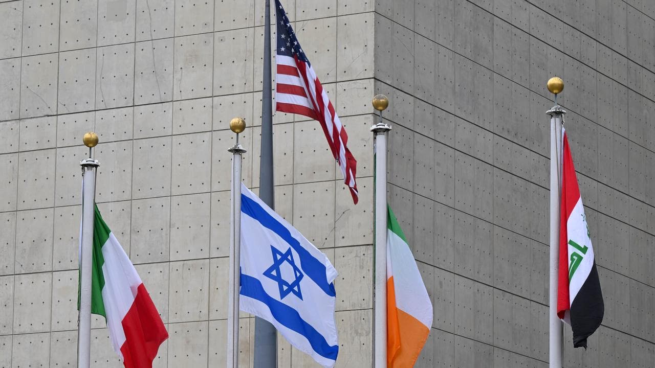 Flags at the UN General Assembly