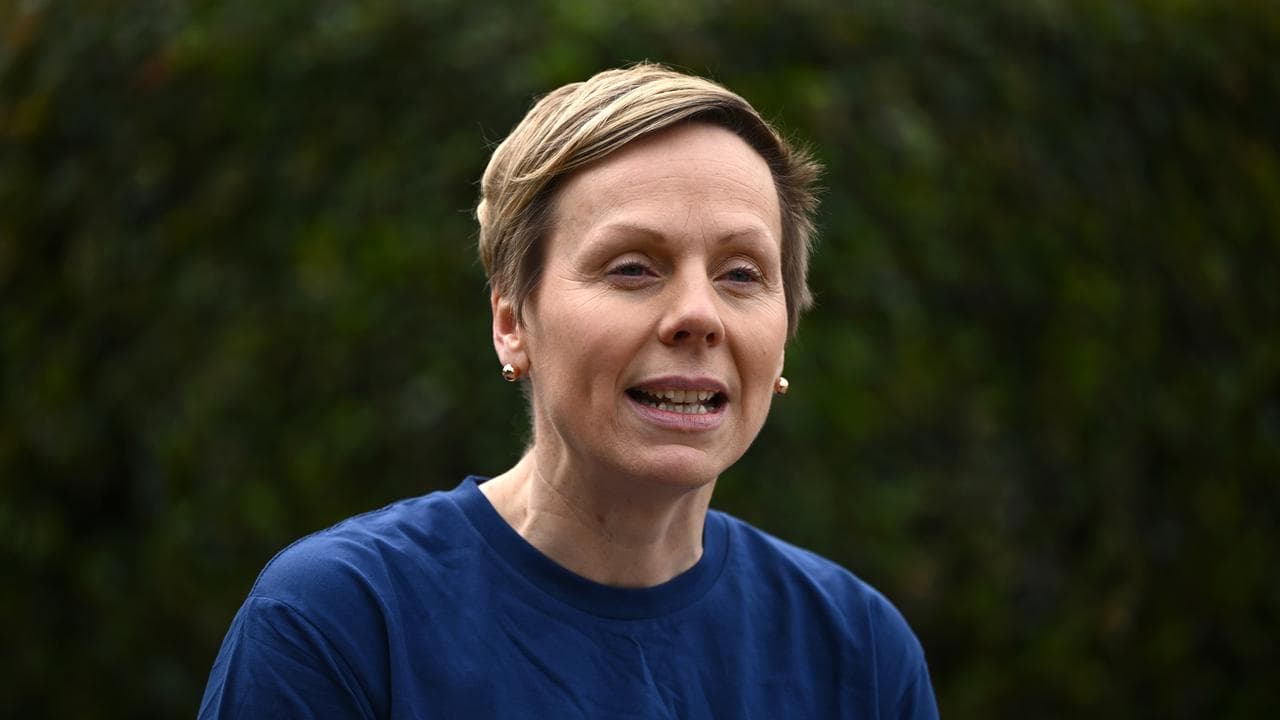 Renae Gasmier speaks to media