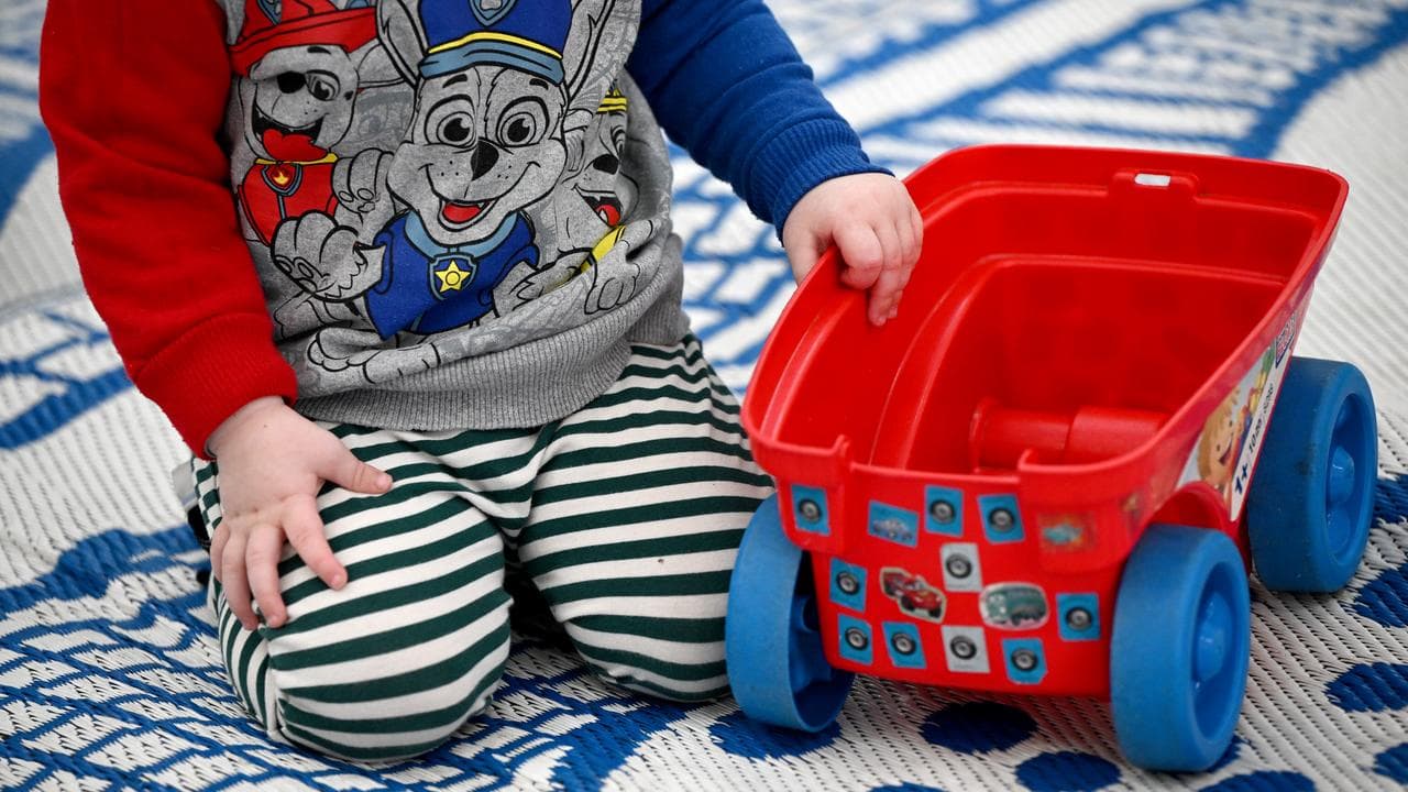 Young children play with interactive toys in Sydney