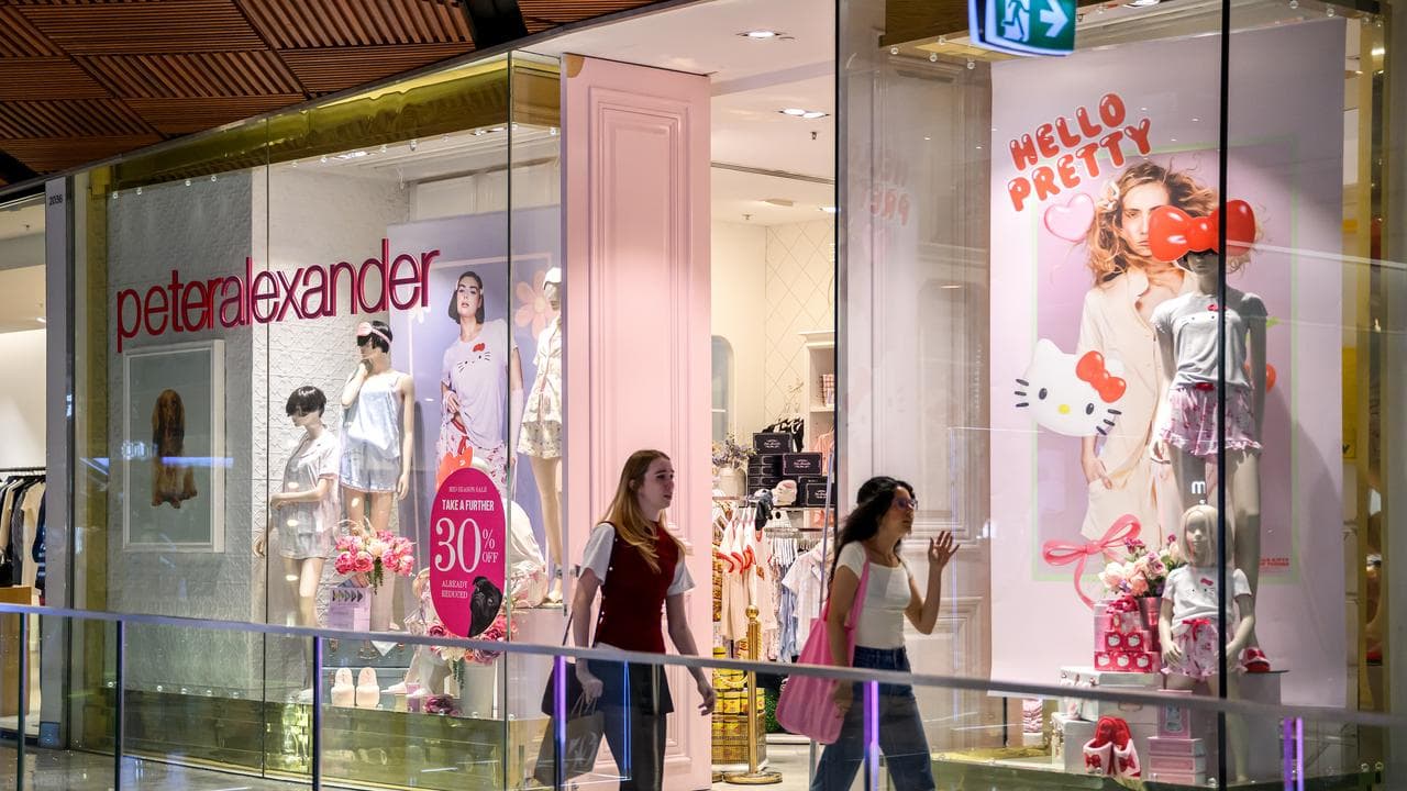 A Peter Alexander retail store in Sydney (file image)