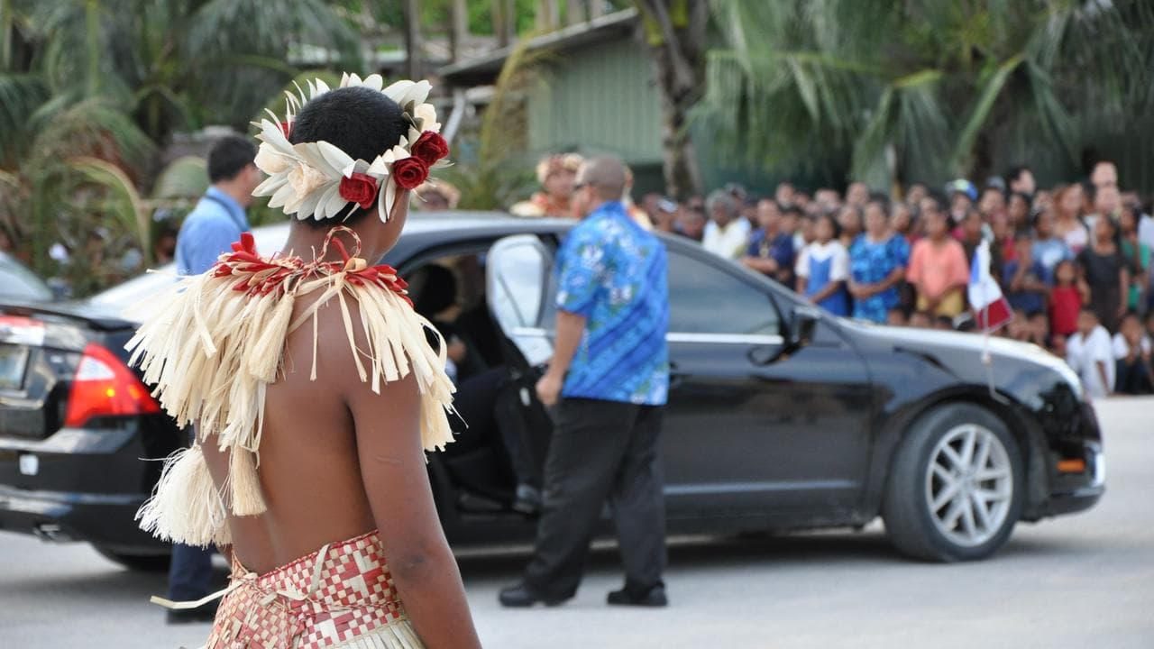 Traditional Marshall Islands dancer at Pacific Islands Forum