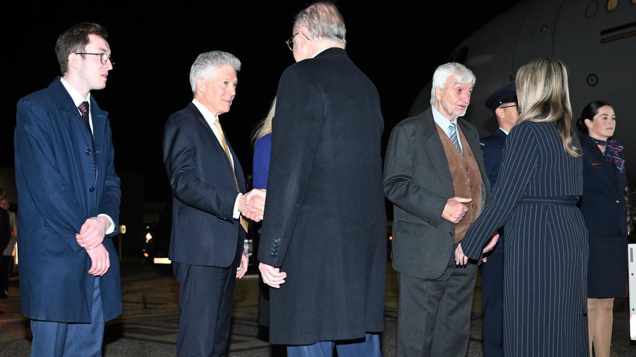 The PM shakes hands with Stephen Smith
