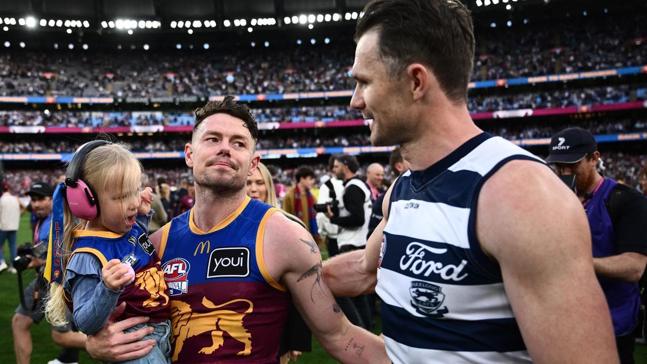 (L-R) Lachie Neale and Patrick Dangerfield.