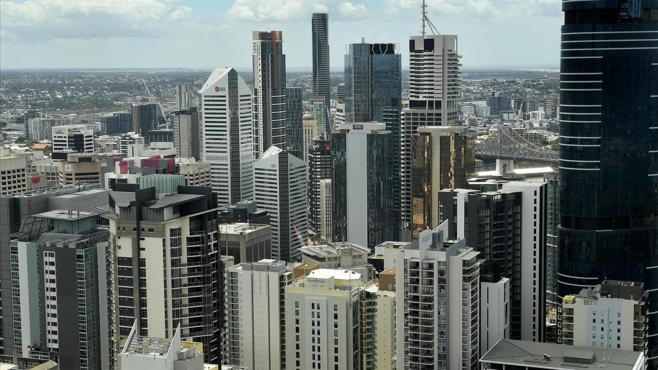The CBD in Brisbane