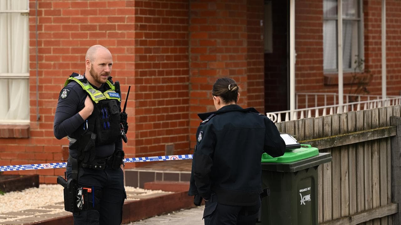 Homicide scene with green bin (file)