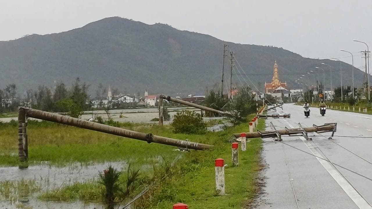 The aftermath of Typhoon Bualoi in Thanh Hoa, Vietnam