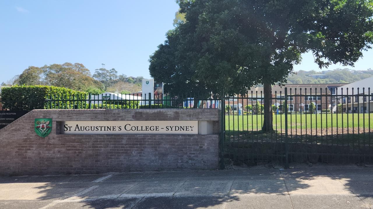 Signage at St Augustine's College in Brookvale