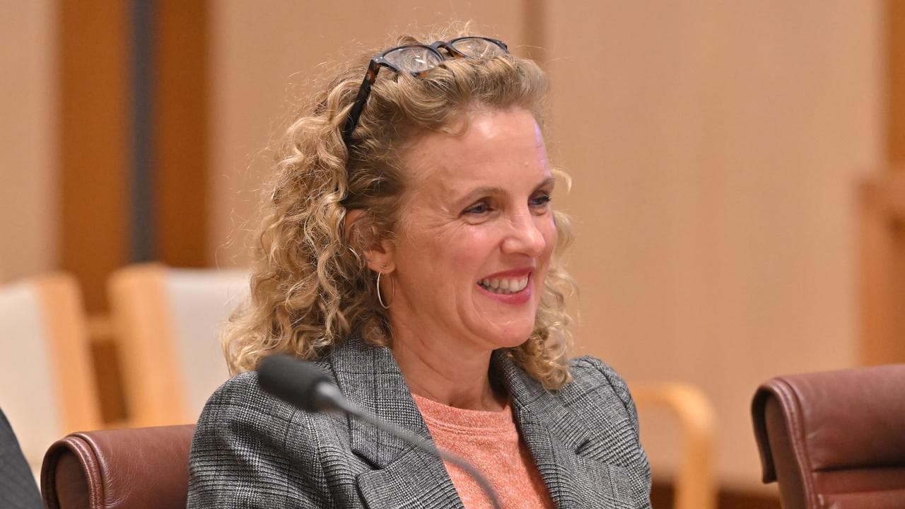 Author Sally Rippin appearing before a Senate inquiry