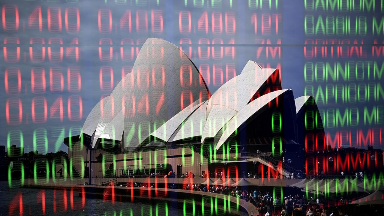 The Sydney Opera House and ASX indicator board (file image)