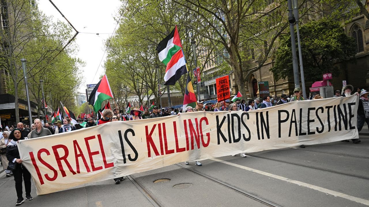 A pro-Palestine rally in Melbourne (file image)