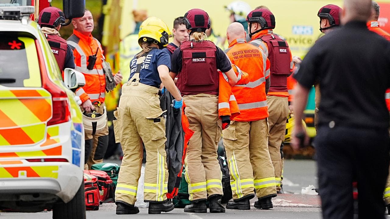 Ambulance services at Heaton Park Hebrew Congregation synagogue