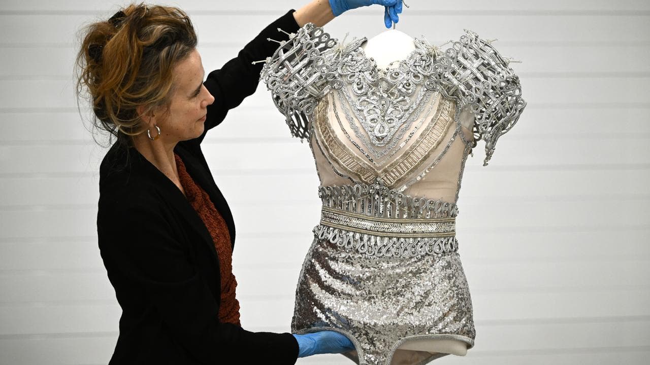 Margot Anderson displays Kate Miller-Heidke's Eurovision bodice