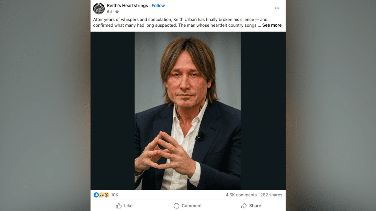 A screenshot of a Facebook post.