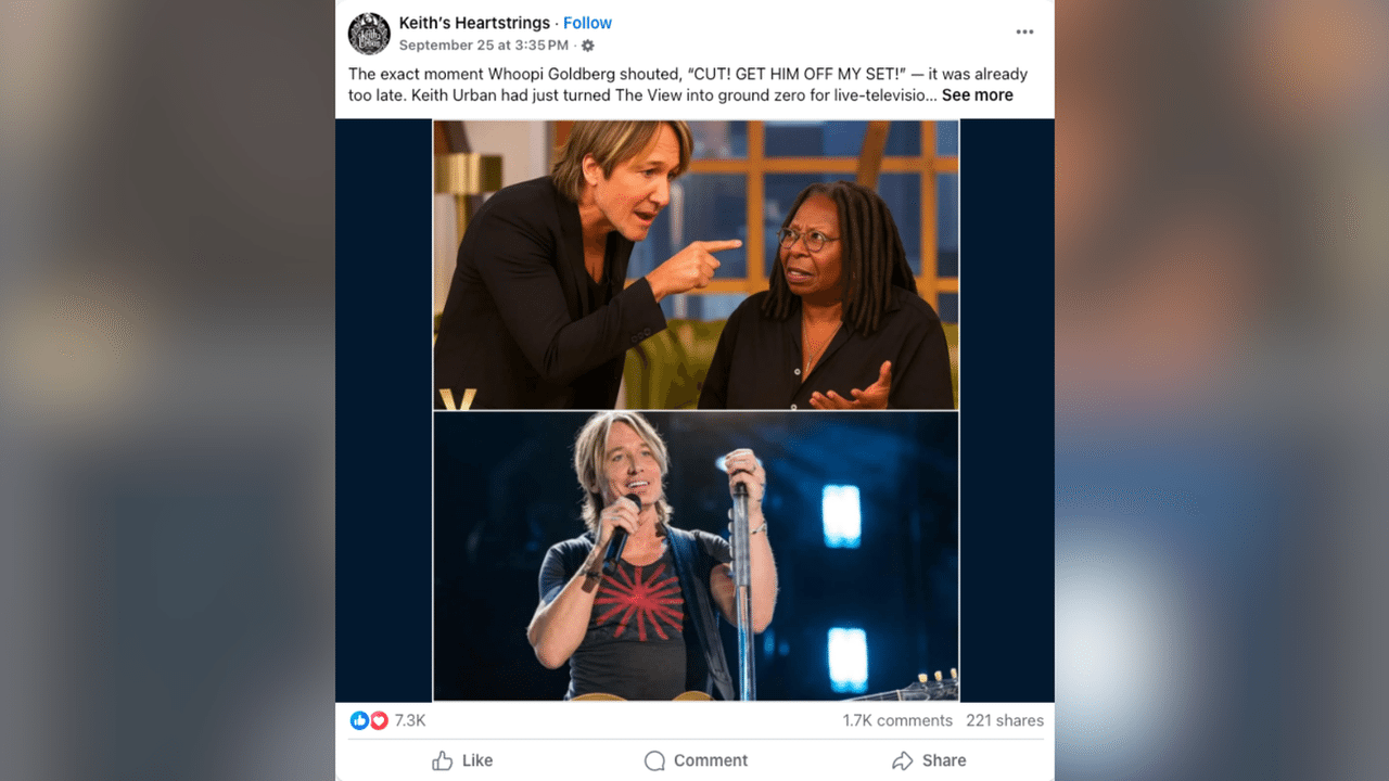 A screenshot of a Facebook post.