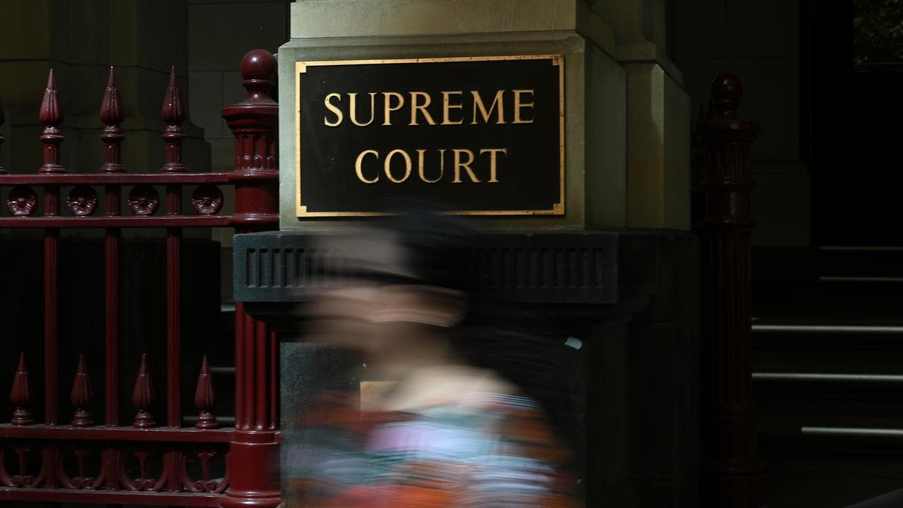 Signage outside of the Supreme Court of Victoria (file image)