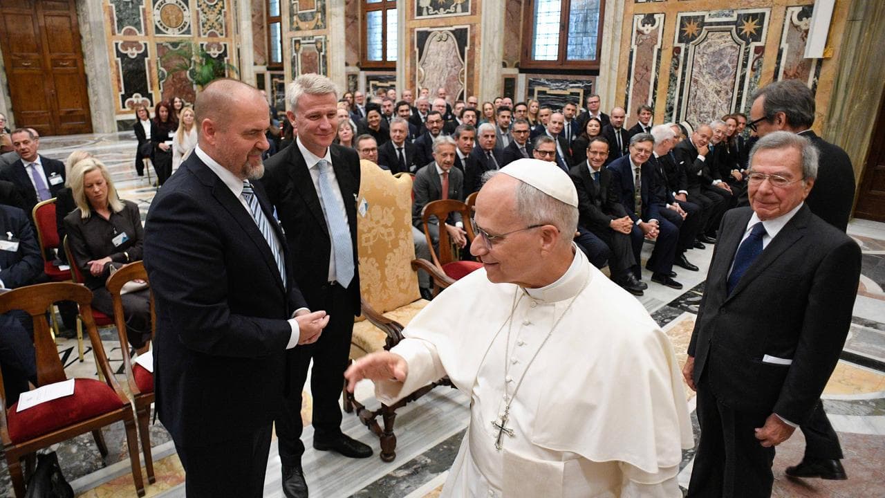 The Pope at the MINDS audience