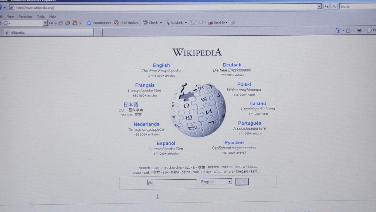 Wikipedia website