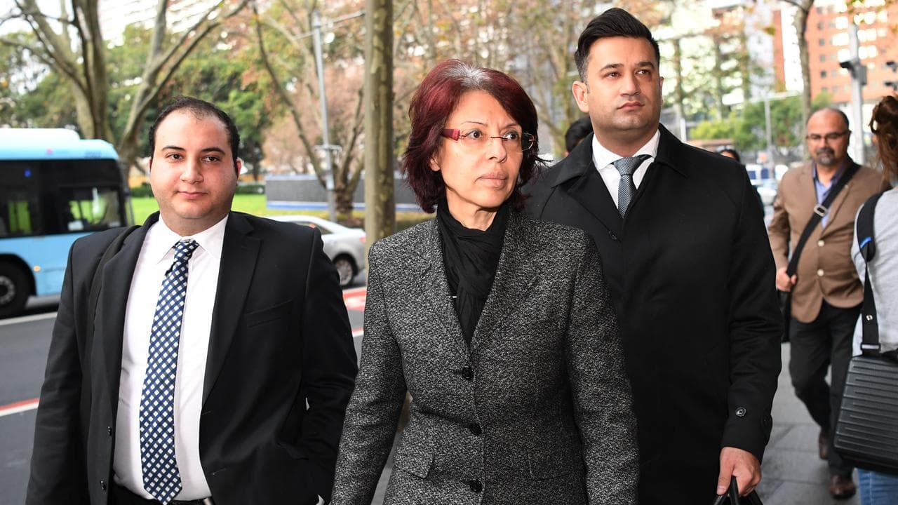Eman Sharobeem arrives at an ICAC hearing in Sydney in 2017