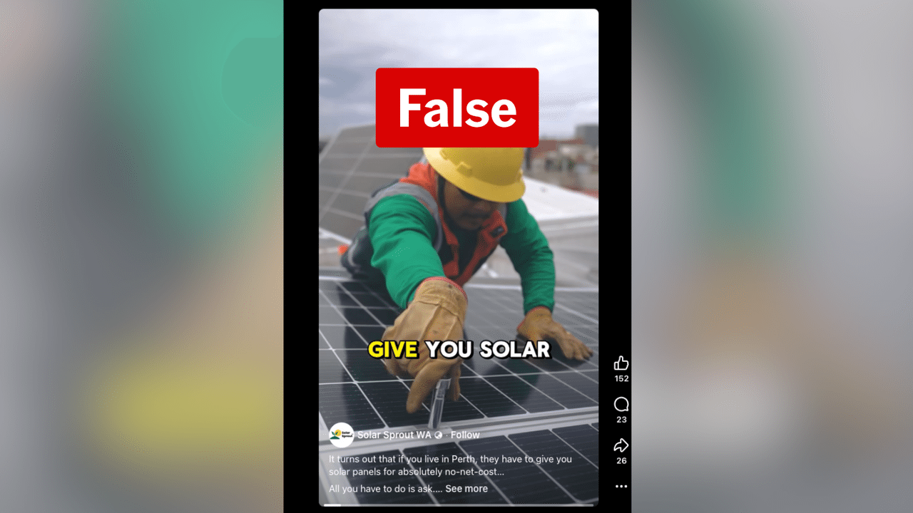 A screenshot of a Facebook video.