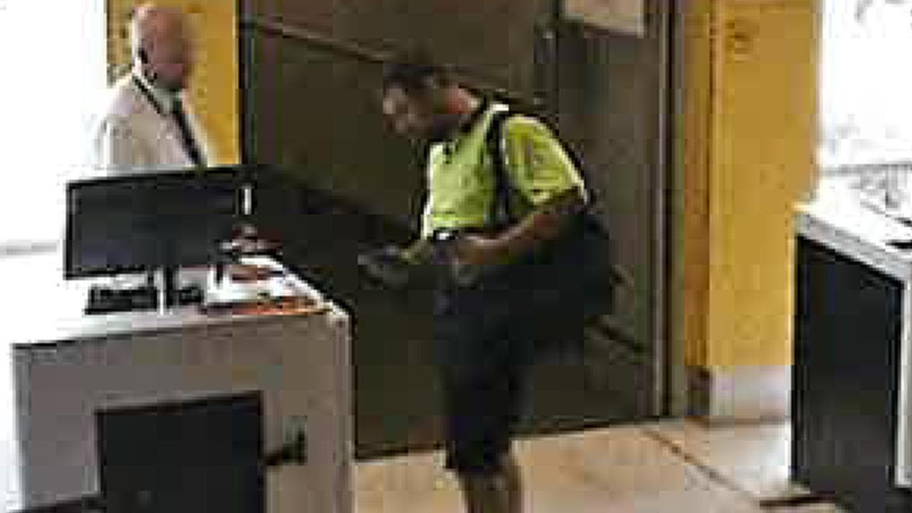 Charles Turnbull leaving Brisbane Airport