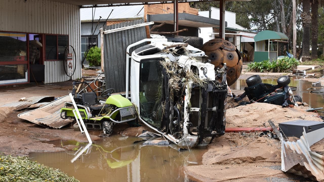 Flood damage in the town of Eugowra (file)