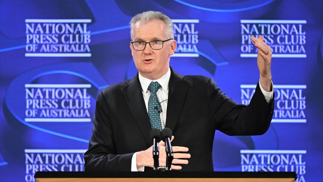 Home Affairs Minister Tony Burke speaks at the National Press Club