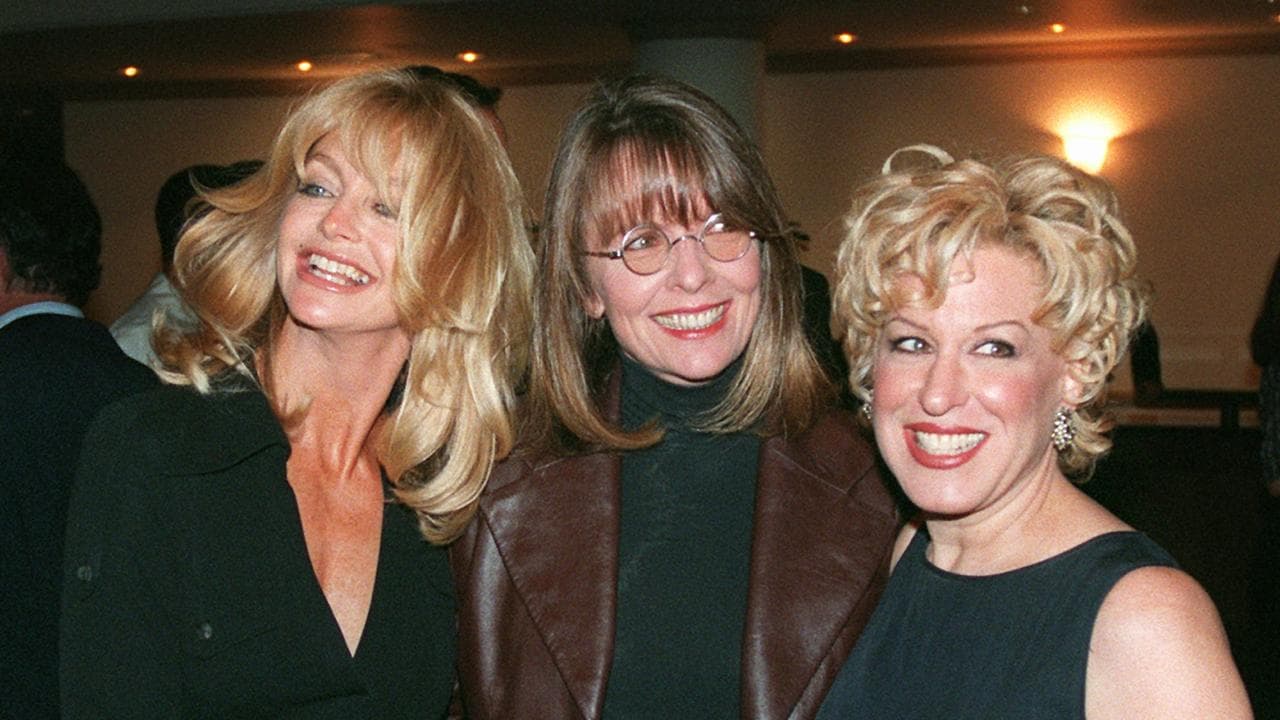 Goldie Hawn, Diane Keaton and Bette Midler in 1996
