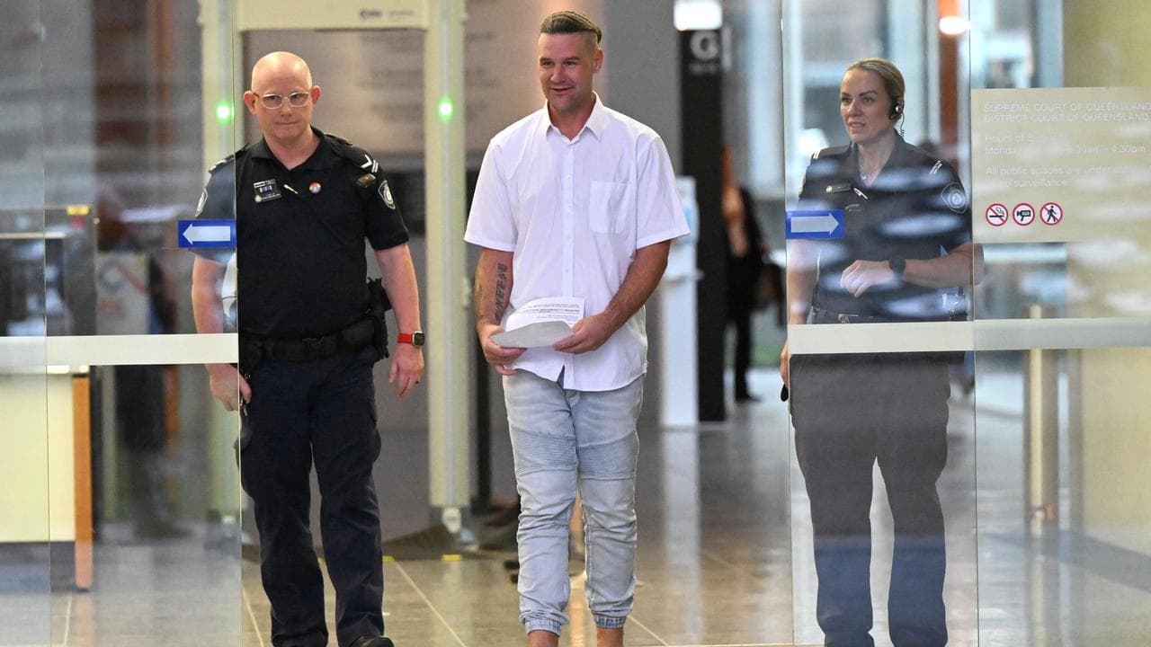 Aaron Harley James leaving the Brisbane Supreme Court in 2024