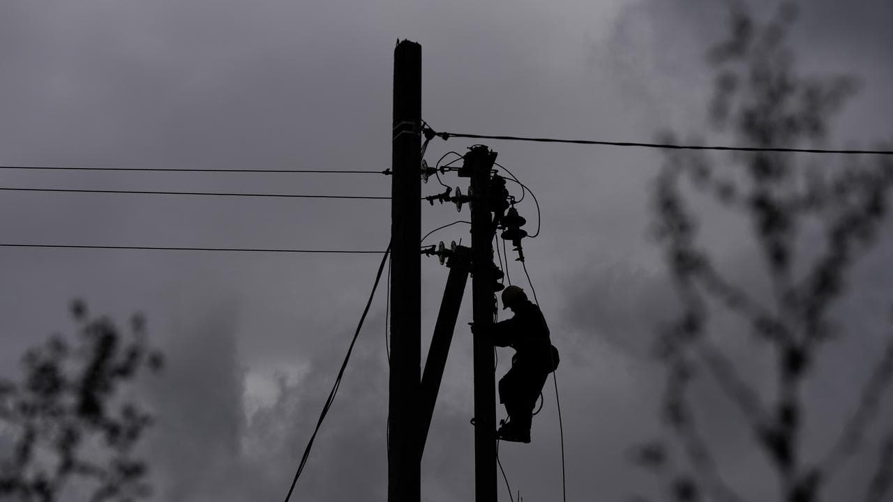 A file photo of a utility worker 