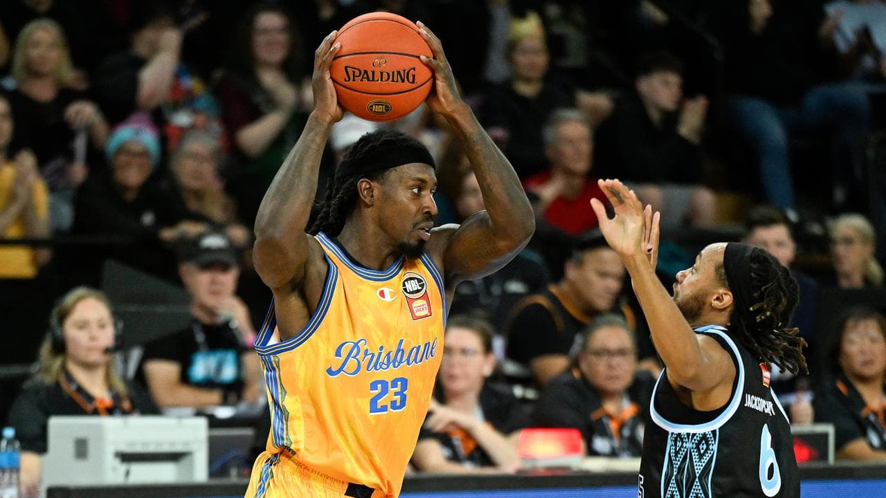 Casey Prather looks for a way past Parker Jackson-Cartwright.