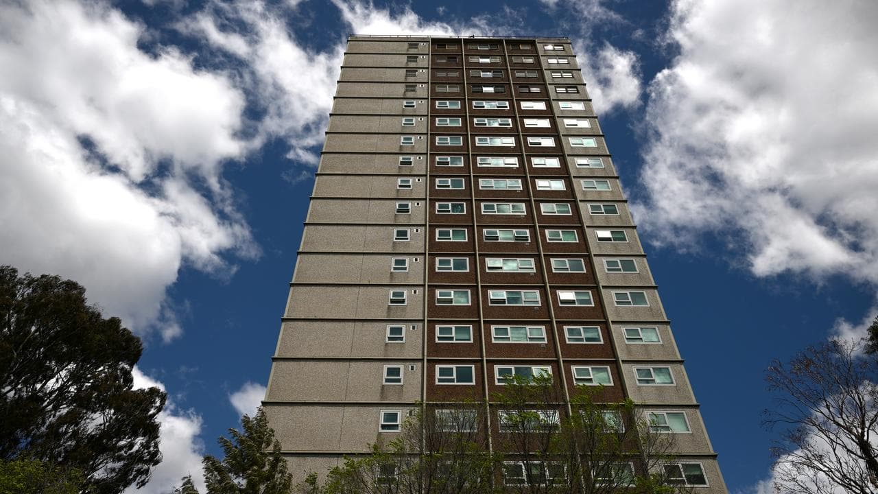 Public housing towers in North Richmond